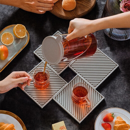 Beiding (Buydeem) tea water separation glass office tea filter cup high borosilicate tea cup gray feather color