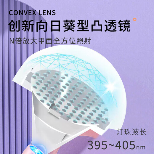 Warner Lin Kai nail lamp one-word lamp wearable nail polish gel solid glue baking lamp quick-drying lighting nail art handheld phototherapy lamp powder