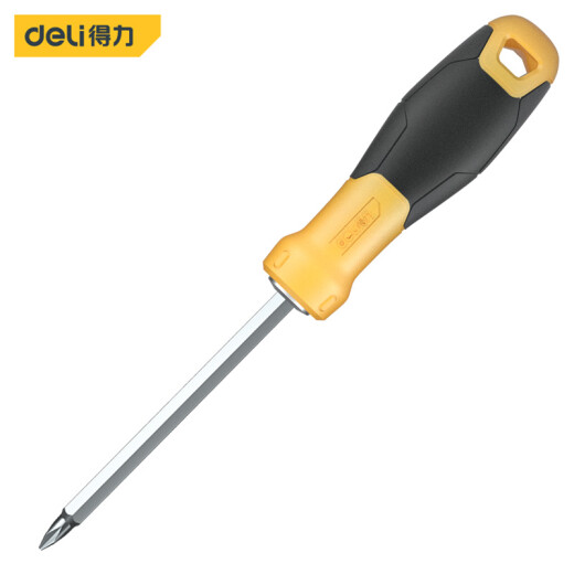 Deli rubber handle dual-purpose screwdriver screwdriver cross-shaped dual-purpose screwdriver 6*100mmDL626001