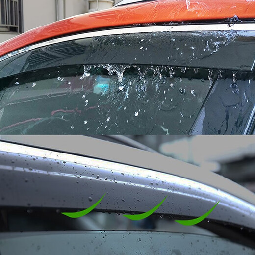 Zuohong GAC Aion S rain or shine 630 Mei 580 door rain shield Aion Yplus window rain brow sunshade Aion Y/PLUS with Aion label 4 pieces, upgraded thickened stainless steel bright strip