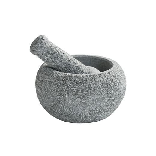 Handmade retro old stone mortar, bluestone mortar, garlic pounder, medicine jar, stone cup, pepper masher, grinder, retro bluestone lychee noodle, old stone mortar outer diameter 12CM