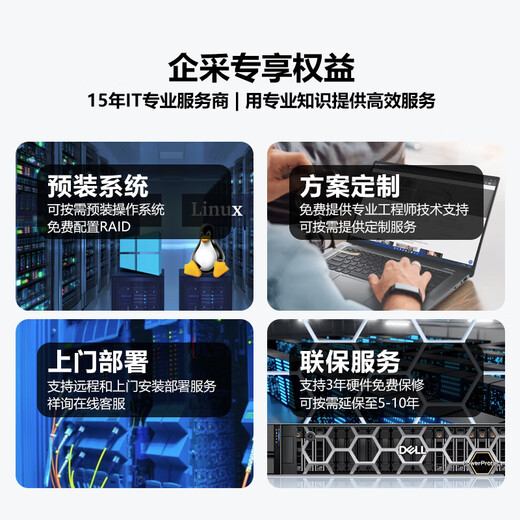戴尔 R750XS  2U机架服务器主机 存储服务器工作站 2颗银牌4314 32核2.4G丨双电 128G丨2*480G+6*2.4T丨H755
