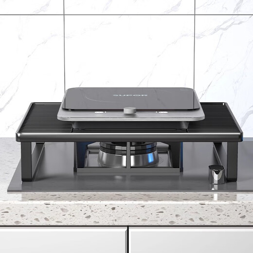 All are induction cooker brackets, gas stove cover covers, home kitchen storage racks, stove benches, gas stove brackets, black large standard model