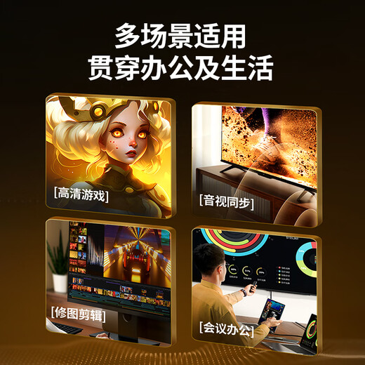 Greenlink DP cable version 1.4 8K HD 4K/2K240Hz DisplayPort suitable for computer graphics card to monitor e-sports video cable 1.5 meters compatible with DP1.2 25904