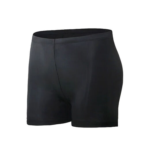 Zailu swimming trunks men's swimming cap and swimming goggles two-piece set equipment hot spring flat angle anti-embarrassment trendy brand enlarged quick-drying men's swimming trunks black swimming trunks + boxed nose clip earplugs M M recommends 70-80 Jin Jin equals 0.5 kg