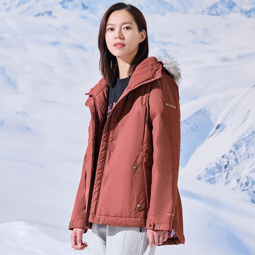 Columbia哥伦比亚户外秋冬棉服女热能保暖舒适可脱卸毛领棉外套WL9480 679 S