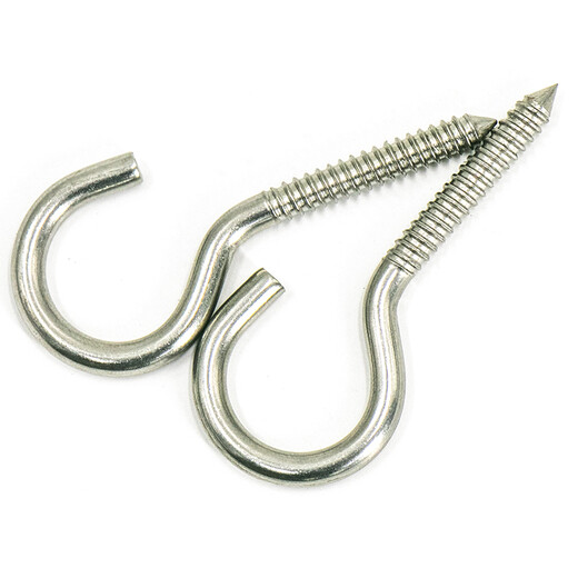 Hasdick Beijing warehouse delivery HKZ-67 304 stainless steel sheep eye self-tapping screws hand-tightened hook self-tapping screws M5 hook shape (10 pcs)