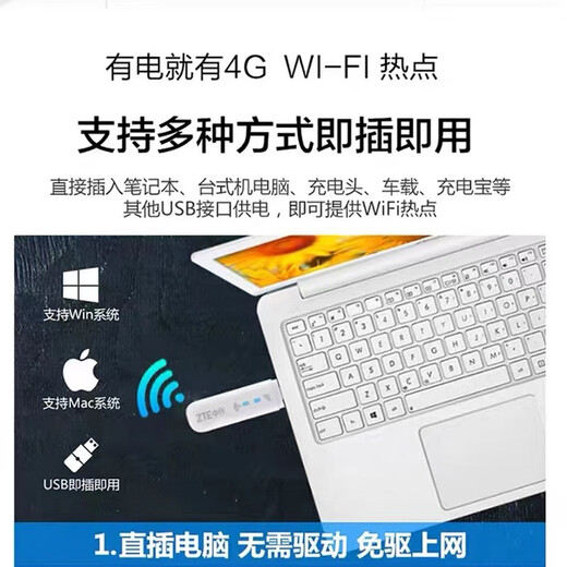 Tarjeta de red inalámbrica para portátil ZTE 4G UFI MF79N, enrutador wifi portátil para coche, punto de acceso a Internet 4g, dispositivo de red USB ZTE MF79N, plug and play con alimentación USB