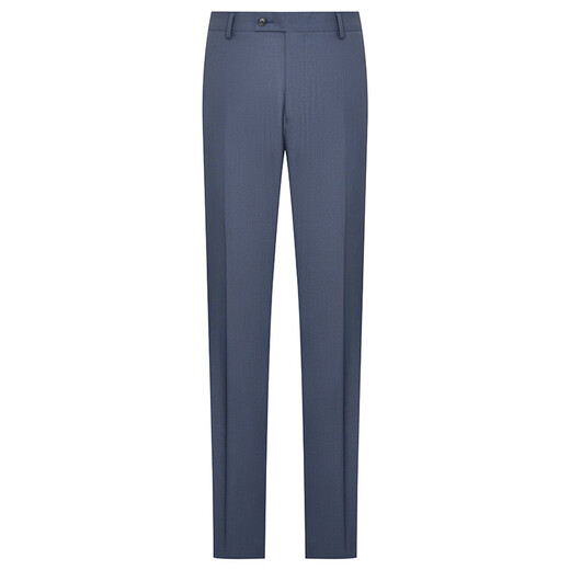 Announcement Bird Suit (Pants) Jade Ice Silk Fiber Business Formal Men's Straight Pants EBD241233U Blue 84A