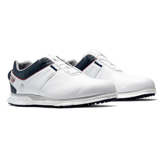 FootJoy golf shoes men's FJPro/SL professional competitive nail-free golf shoes comfortable non-slip and water-repellent shoes 53373-white/blue/red [knob] 7=40 size