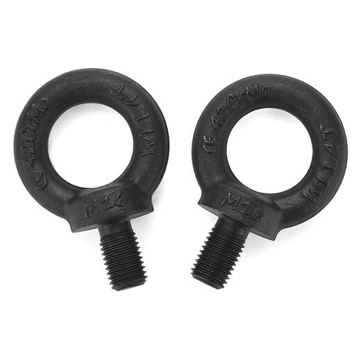 Jinggong 12.9 grade lifting eye screw high strength bolt black mold lifting eye lifting screw DIN580 M10-M56 M8 (recommended load bearing 0.8 tons)