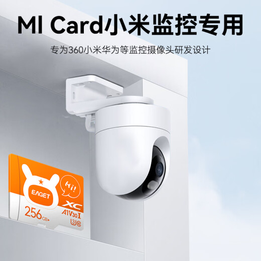 EAGET 256GBTF (MicroSD) memory card A1V10C10 Xiaomi surveillance camera special card/driving recorder memory card upgraded version