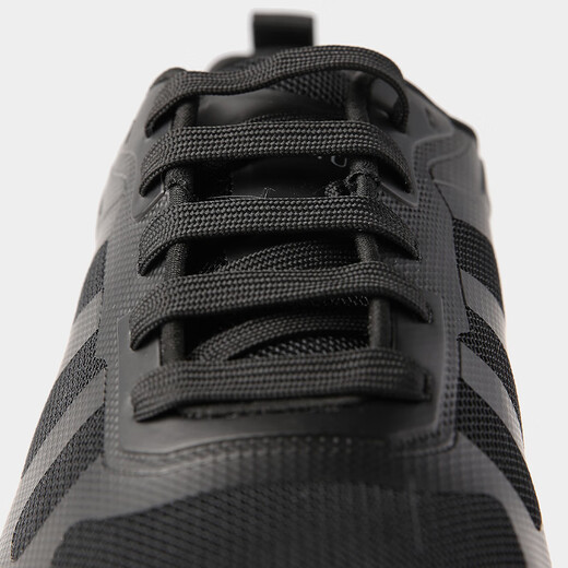 VICUTU men's casual shoes with hollow surface, sports style, business casual, versatile black men's shoes, black 40