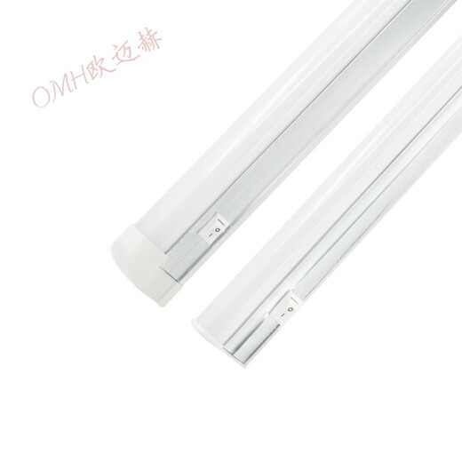 Low voltage T8/5 integrated AC and DC lamp with switch, electrical cabinet, equipment box, assembly line, 12v24v36v light stick, T5 with switch, DC24v, white x 0.6