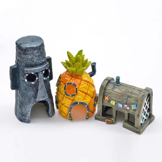 Han Chang Hexagonal Dinosaur Fish Escape House Decorated Fish Tank Landscaping Turtle Breeding Newt Pet Fish Ornamental Decoration Mask House