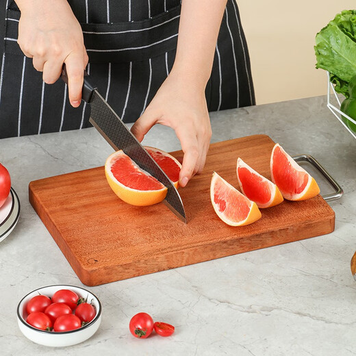Zhang Xiaoquan planche à découper planche à découper planche à fruits rectangulaire planche à découper domestique épaissie planche collante jetée à légumes ébène 30*20*2.2 cm