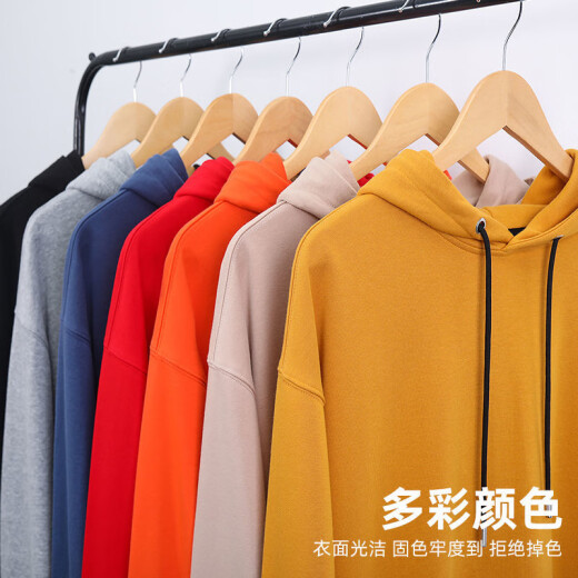Back to the national trend of text sweatshirt men's hooded spring and autumn loose sports pullover hoodie men's long-sleeved jacket men's new style (spring and autumn) light rice/China Youth XL