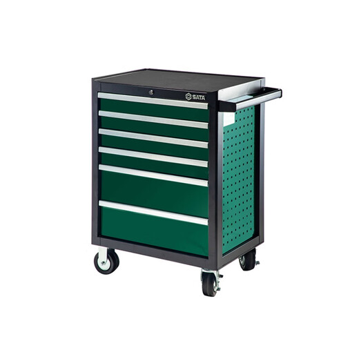 SATA Auto Repair Tool Trolley Set with Tools Full Set Mobile Multi-Purpose Heavy-Duty Auto Repair Trolley 09932 09932/242-piece Universal Machine Repair Tool Trolley Set