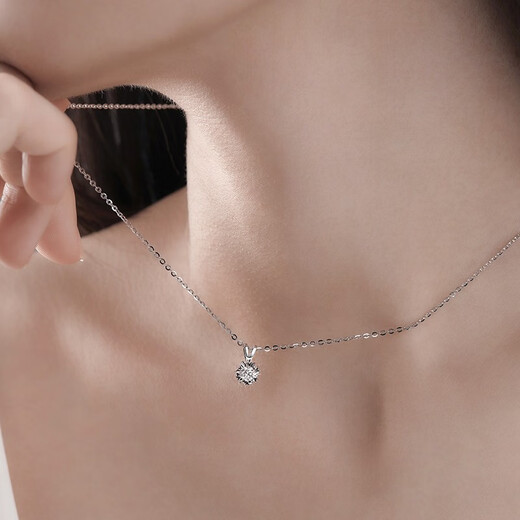 LAOLATU 999 platinum necklace for women PT950 white bright star light luxury Chinese Valentine's Day confession gift for girlfriend and wife pt950 platinum set with 20 points of diamonds