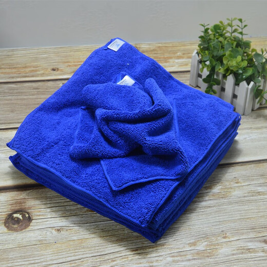 Yiran color-separated rags absorb water and are not easy to shed lint, kitchen cleaning cloth, car wiping, floor furniture, hotel cleaning towels, 10 thickened upgraded models 30*30CM