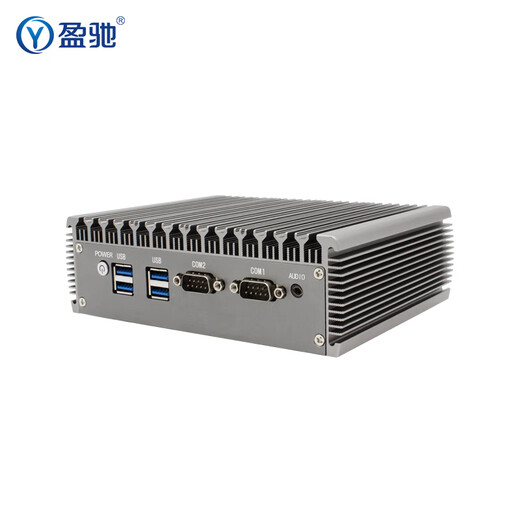盈驰迷你工控机双网口双串口全铝无风扇嵌入式工业mini电脑便携式微型台式工控商用低功耗HTPC小主机 i5 6200U/8G/128G固态盘/WiFi