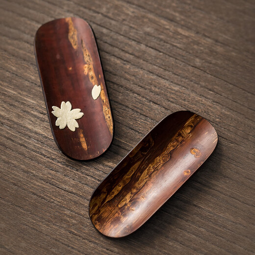 Tonghe imported from Japan Yamazakura tea spoon Japanese tea ceremony accessories tea shovel handmade high-end cherry blossom wooden spoon Yamazakura tea spoon (Sakura)