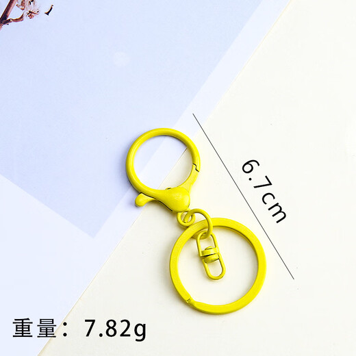 Beautifully made colorful paint candy color 8-figure buckle lobster clasp accessories connecting buckle DIY set key chain accessories pendant birthday 10-pack random color