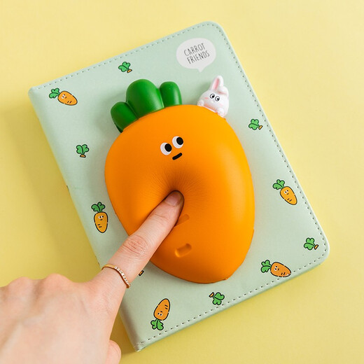 Yizheng (YiZHENG) Stress Relief Notebook for Students Super Cute and Girly Creative Cartoon Ledger Internet Celebrity Girl Notepad High-Looking Children's Prize Gift YZ6187 Little Bear Stress Relief Notebook