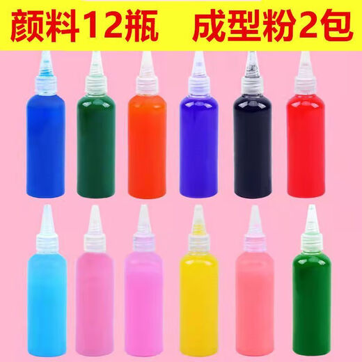 Okaisen Magisches Wasser-Elfen-Set, magische Wasser-Babyform, DIY, handgefertigte Materialien, kein Lernspielzeug für Kinder, 12 Flaschen insgesamt 720 ml + 24 Formen + 2 Packungen Elfenpulver