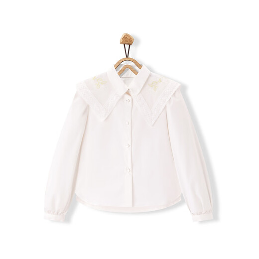 MiniPeace Children's Spring Girls' Shirt F2CAE1247 White 110 cm