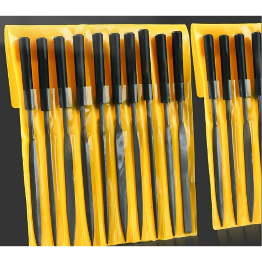 Small file tool metal steel file small file small file assorted file set mini semi-circle triangle flat file 3X140X5 set 5-piece combination pack No Specifications