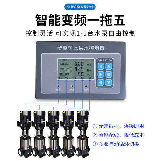 Intelligent variable frequency constant voltage water supply controller text model water pump controller constant pressure water supply control cabinet dedicated with 24V power supply model BL3000L