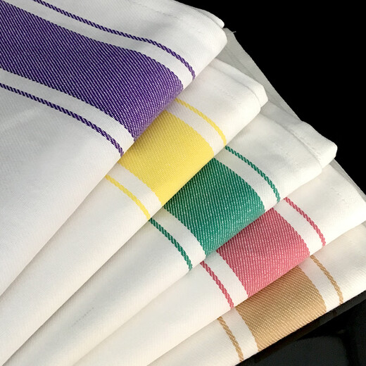 Fengxi colored pure cotton napkin cloth, thickened flower folding cloth for western restaurants, lint-free cloth for restaurant and hotel cup napkins, pink 35*50cm