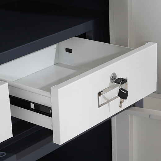 Wanzun double section safe cabinet national security password lock tool cabinet locker gray and white color