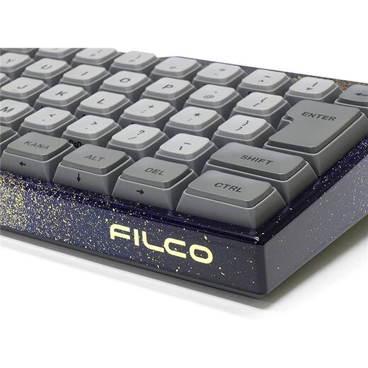 Filco JD Logistics Japan Direct Mail FILCO Galaxy Gold Lacquer Mechanical Keyboard Japanese Arrangement 66 Keys KOBO-GXG08 Red Axis Matte Black Keycaps