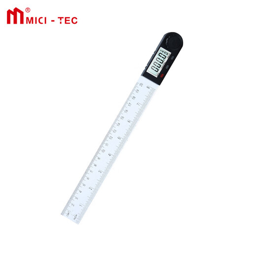 Mitzi Digital Angle Measurement Stainless Steel Woodworking Ruler Angle Measurement Steel Angle Ruler Stainless Steel Right-Angle Ruler 300mm/0-360/0.05/Stainless Steel