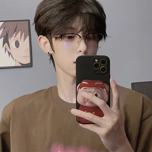 Core luxury cross ear clips for men, trendy American style, cool and handsome boys' earrings, no punching, no piercings, fake earrings, trendy men's ear jewelry, a pair of silver ear clips