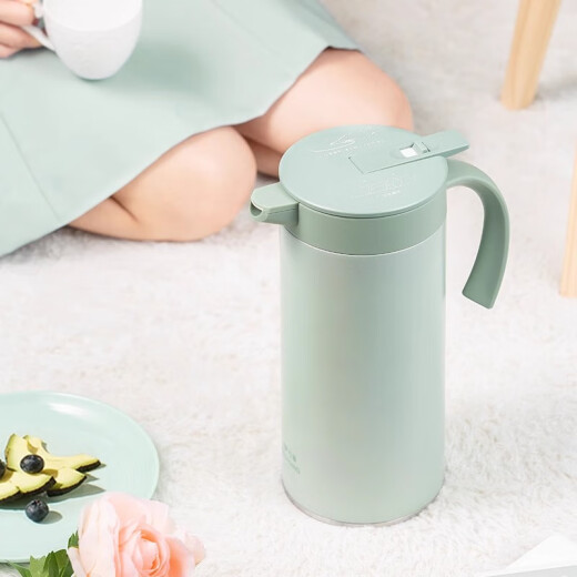 Vientiane thermos kettle household 316 stainless steel liner large capacity office kettle high-end simple living room thermos T28S-titanium silver 2.0L