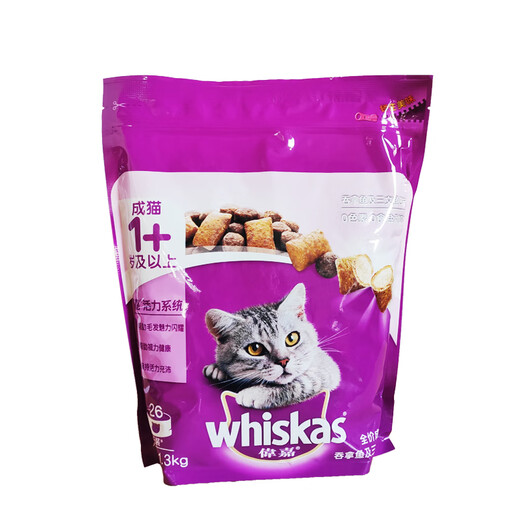 Whiskas Whiskas cat food for older cats, senior cats, senior cats, marine fish flavor, adult cats, American shorthair, general purpose, adult cats, tuna fish flavor 1.3kg 0kg