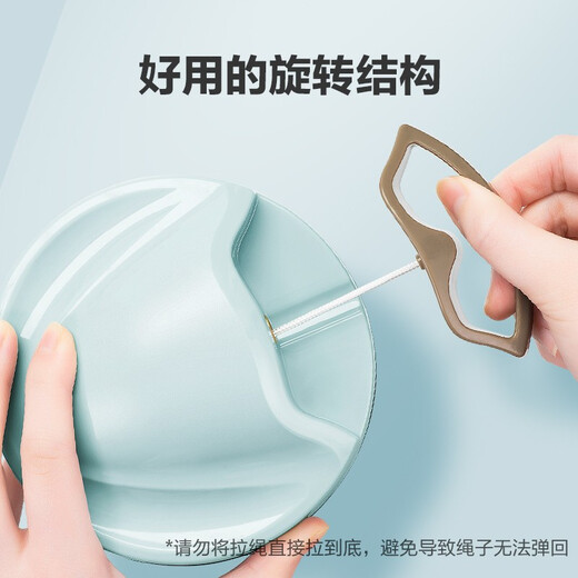 SUPOR Garlic Puller Garlic Masher Household Manual Multi-Function Meat Mincer Food Machine Vegetable Cutter Vegetable Processor 900ml Capacity + Three Blades