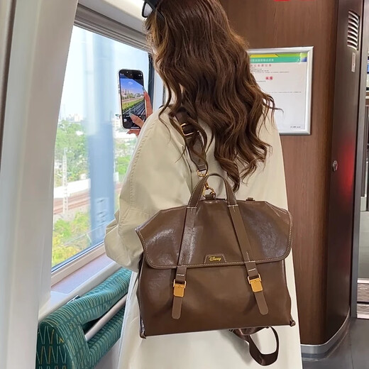 Disney (Disney) Women's New Backpack for Travel, Commuting, Lightweight Crossbody, Large Capacity College Student Backpack, Birthday Gift for Girls