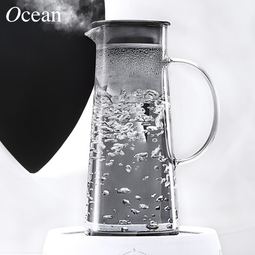 Ouxin imported from Thailand glass cold kettle water cup set household light luxury gray high temperature resistant cup holder