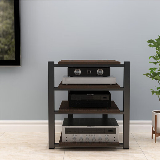 Amplifier cabinet cabinet audio cabinet power amplifier rack audio stand speaker tripod TV cabinet shock-absorbing HIFI audio-visual cabinet Three-layer pure steel frame can be equipped with your own panels