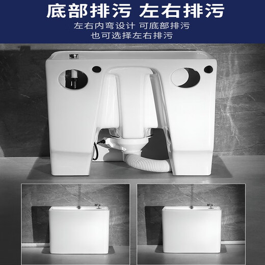 Balcony washing mop pool home bathroom ceramic large floor basin mop pool pa trough small floor-standing mop pool 165 with overflow + Taiwan controlled drain upgraded version