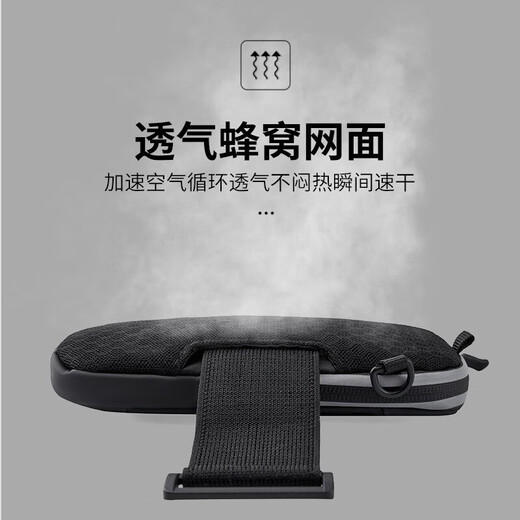 OUDU running and mountaineering mobile phone arm bag outdoor sports pu leather waterproof 7-inch arm strap fitness cycling equipment wrist bag silver gray under 7 inches