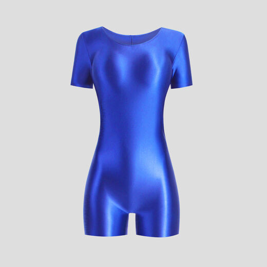 Xinhuang Body Shaping Jumpsuit Glossy Silky Panties Bodybuilding Oily Jumpsuit Men's and Women's Sleeveless Jumpsuit Boxer Briefs Black XL(120-160)