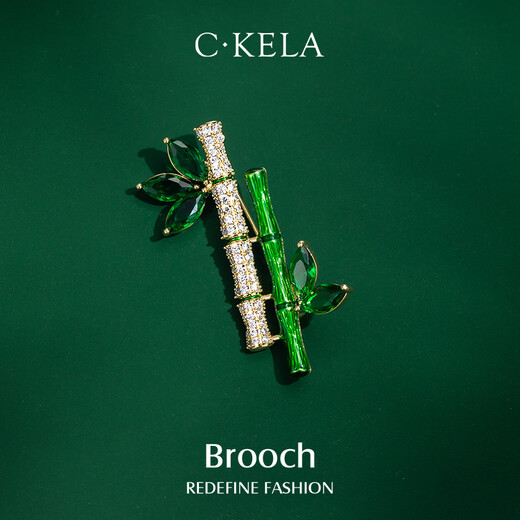 Chakra Bamboo Collar Pin Corsage Brooch High-end Women's Luxurious Temperament Pin Accessory Birthday Gift