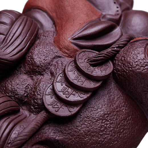 Zun Pot Zisha Tea Pet Golden Toad Can Raise Creative Boutique Ornaments Three-legged Golden Toad Good Luck Head Tea Set Accessories Good Luck Head