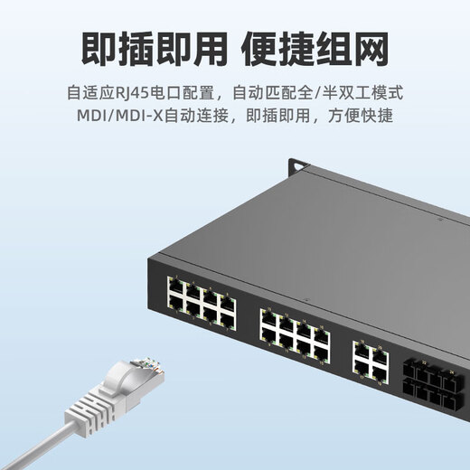 移星（MoweStar）工业级以太网百兆千兆交换机16口24口28口单模/多模光纤收发器 网络集线器光电转换器1U机架式220V ES3024-4F 百兆4光20电机架式非管理型 单路AC/DC220V供电