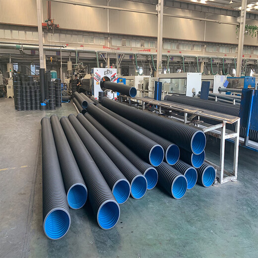 Hdpe double wall corrugated pipe 300 municipal drainage pipe sewage pipe SN8Specifications complete factory direct sales